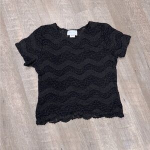 Vintage Hanky Panky Black Lace Goth Dark Academia fits S/M